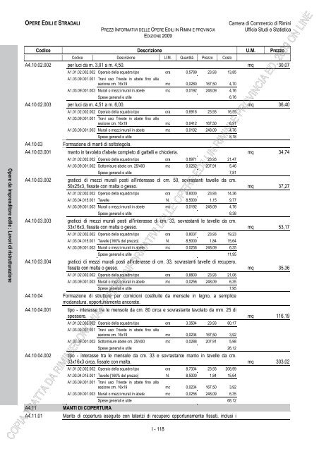 PREZZI INFORMATIVI DELLE OPERE EDILI IN RIMINI E ...