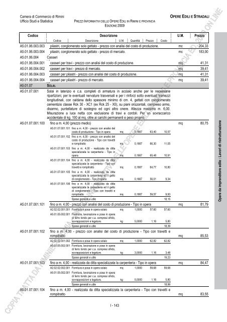 PREZZI INFORMATIVI DELLE OPERE EDILI IN RIMINI E ...