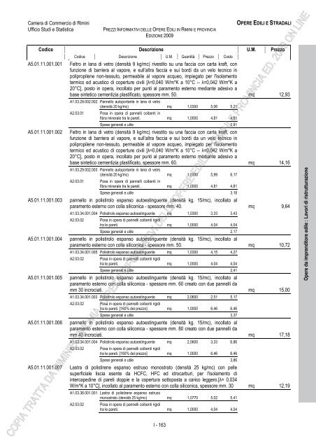PREZZI INFORMATIVI DELLE OPERE EDILI IN RIMINI E ...