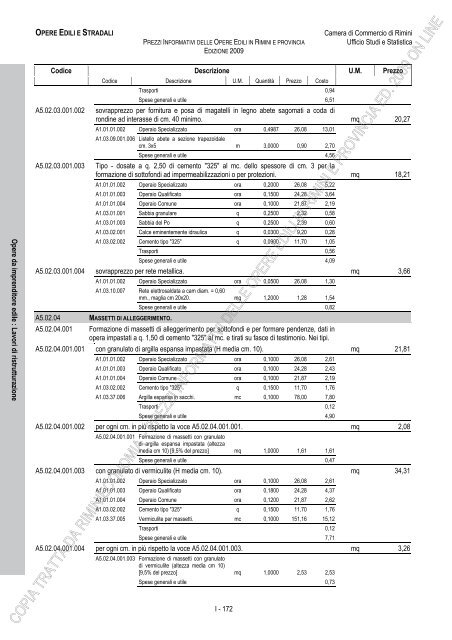 PREZZI INFORMATIVI DELLE OPERE EDILI IN RIMINI E ...