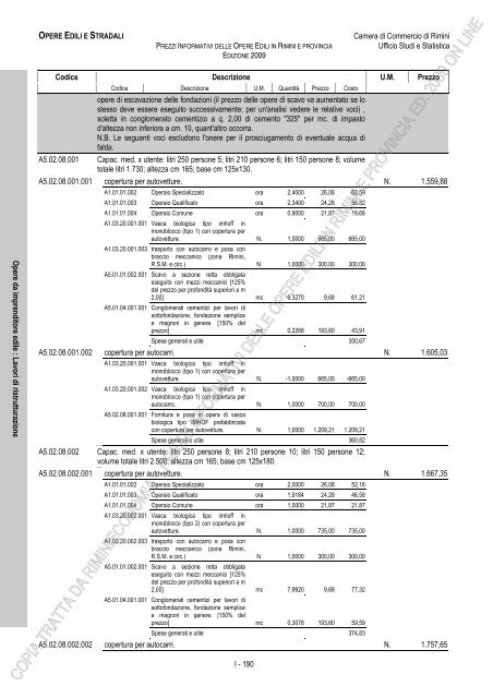 PREZZI INFORMATIVI DELLE OPERE EDILI IN RIMINI E ...
