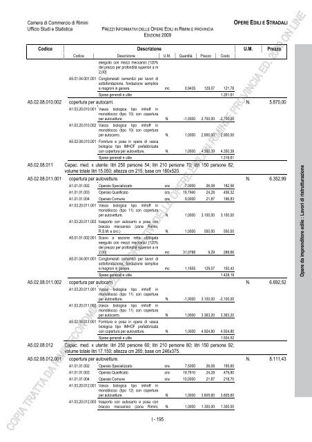 PREZZI INFORMATIVI DELLE OPERE EDILI IN RIMINI E ...
