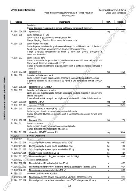 PREZZI INFORMATIVI DELLE OPERE EDILI IN RIMINI E ...