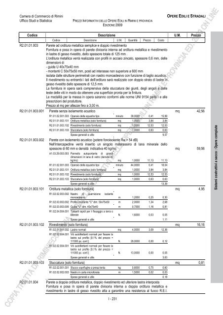 PREZZI INFORMATIVI DELLE OPERE EDILI IN RIMINI E ...