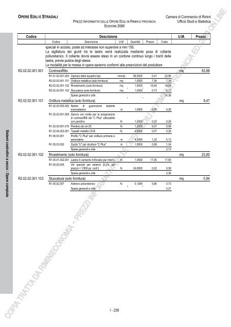 PREZZI INFORMATIVI DELLE OPERE EDILI IN RIMINI E ...