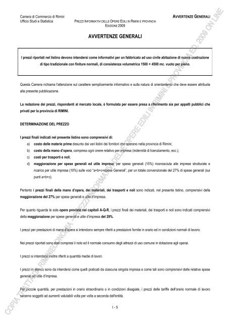 PREZZI INFORMATIVI DELLE OPERE EDILI IN RIMINI E ...
