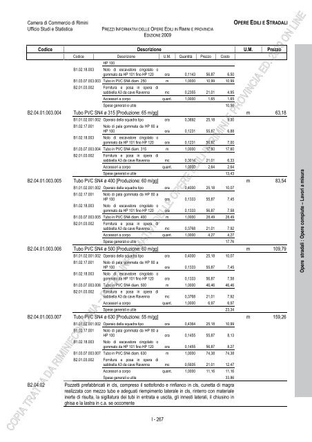 PREZZI INFORMATIVI DELLE OPERE EDILI IN RIMINI E ...