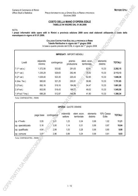 PREZZI INFORMATIVI DELLE OPERE EDILI IN RIMINI E ...