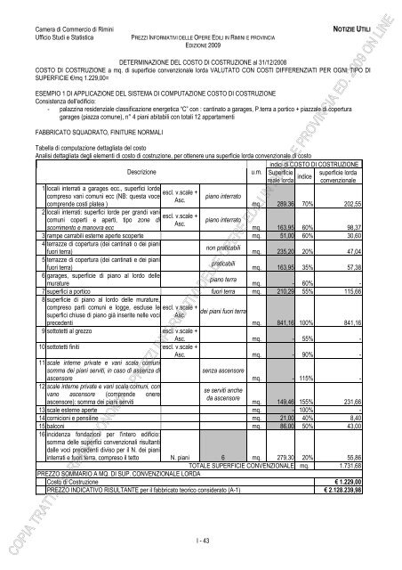 PREZZI INFORMATIVI DELLE OPERE EDILI IN RIMINI E ...
