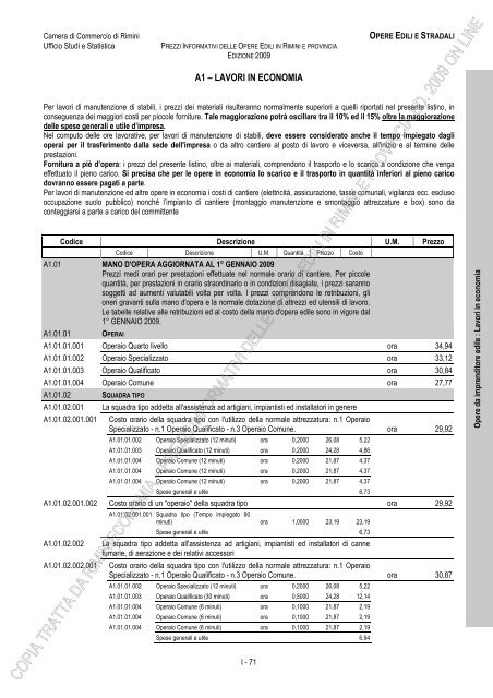 PREZZI INFORMATIVI DELLE OPERE EDILI IN RIMINI E ...