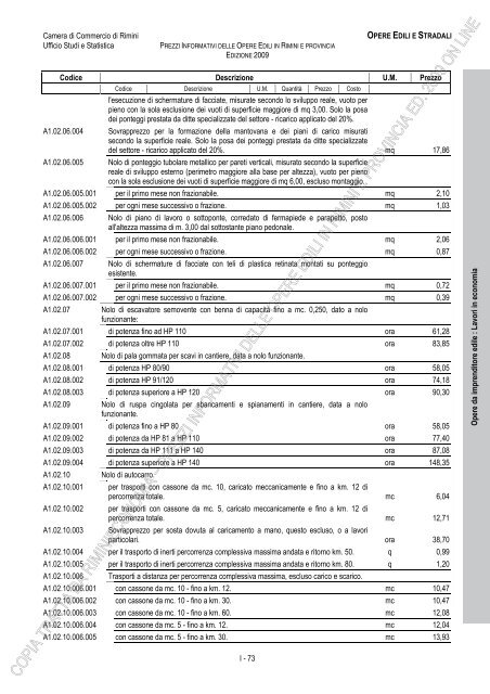 PREZZI INFORMATIVI DELLE OPERE EDILI IN RIMINI E ...