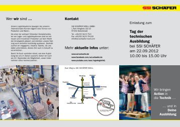 Auf diesem PDF-Flyer finden Sie weitere Informationen - SSI Schäfer