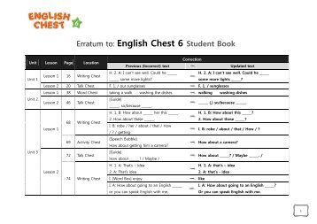 Erratum to: English Chest 6 Student Book