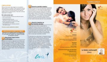 Timbre contraceptif (evra) - Planning familial - CHUQ