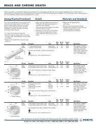 BrASS AND CHrOME grATES - NDS