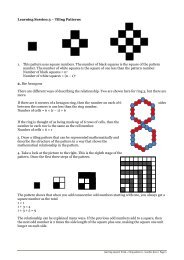 Learning Session Three â Tiling patterns - teacher