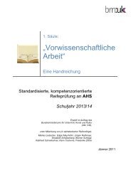 Vorwissenschaftliche Arbeit