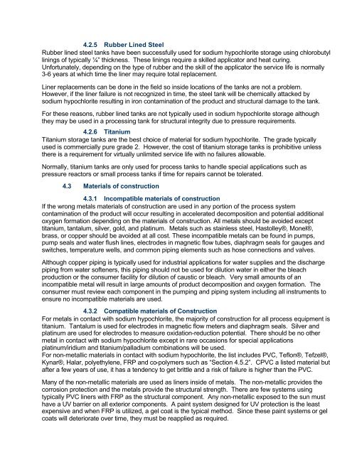 Sodium Hypochlorite Handbook - Force Flow