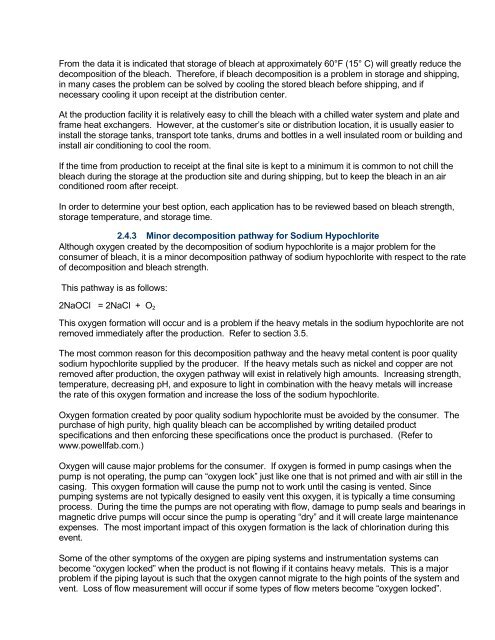 Sodium Hypochlorite Handbook - Force Flow