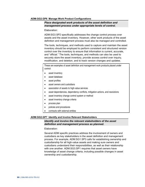 CERT Resilience Management Model, Version 1.0