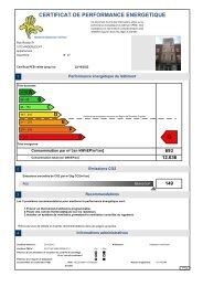 CERTIFICAT DE PERFORMANCE ENERGETIQUE