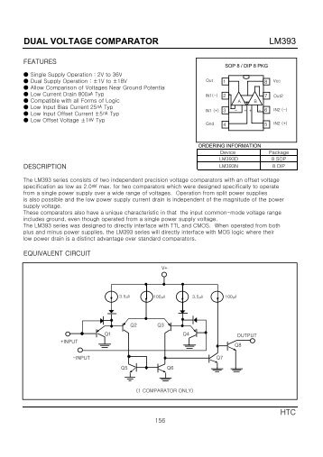 DUAL VOLTAGE COMPARATOR LM393