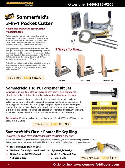 Sommerfeld's Tools For Wood Catalog - Digital Marketing Services