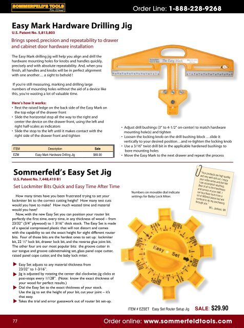 Sommerfeld's Tools For Wood Catalog - Digital Marketing Services