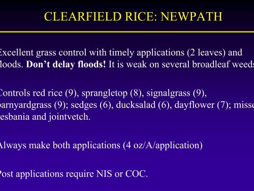 Rice Weed Control