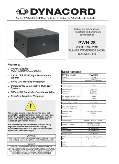 PWH 28 - Dynacord