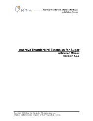 Asertiva Thunderbird Extension for Sugar - SugarForge