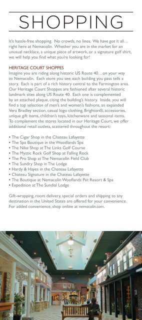 Resort Overview Brochure - Nemacolin Woodlands Resort