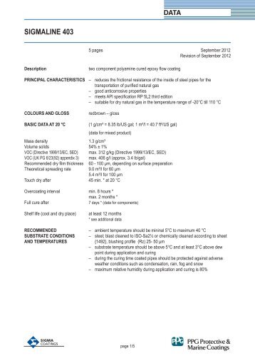 sigmaline 403 - Sigma | coatings