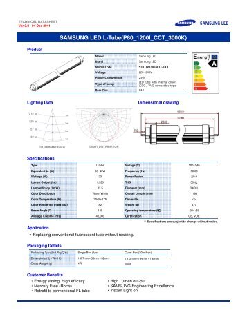 datasheet samsung led tube.pdf - LEDS.de