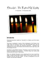 Chanukah â The Festival Of Lights 2009 SMALL - Kanaan Ministries