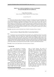 THE EVALUATION OF HORTICULTURAL EXTENSION IN ...