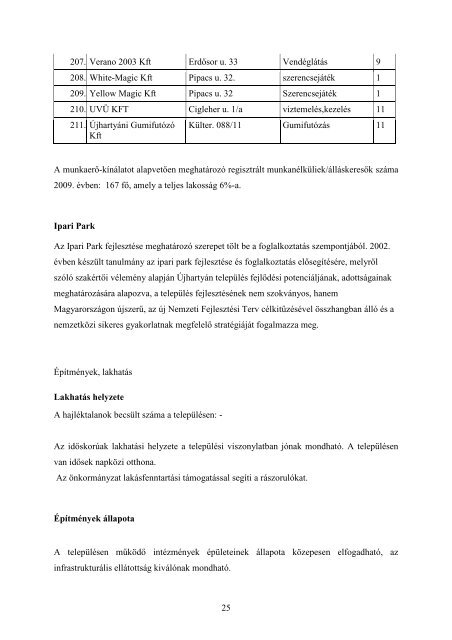 7.) TelepÃ¼lÃ©si esÃ©lyegyenlÅsÃ©gi program elfogadÃ¡sa - ÃjhartyÃ¡n