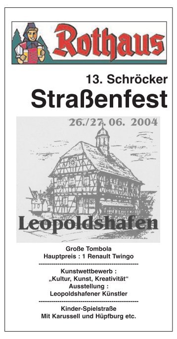 13. Schröcker Straßenfest - Eggenstein-Leopoldshafen