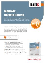 Matrix42 Remote Control - Belsoft AG