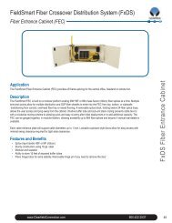 FieldSmart FxDS Fiber Entrance Cabinet - Clearfield