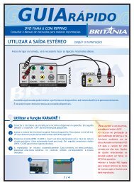 Utilizar a função KARAOKÊ - Britânia