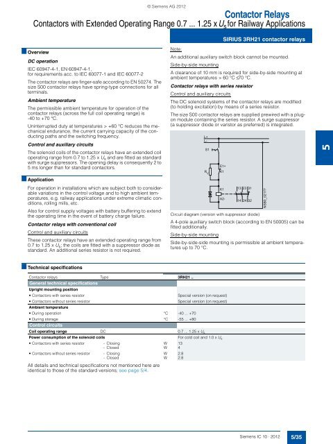 Contactor Relays