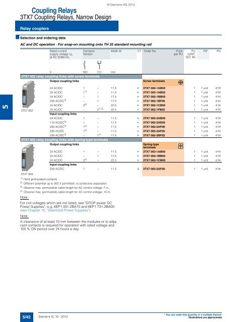 Contactor Relays