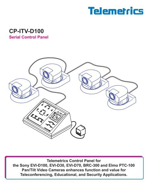 Contrôleur Joystick Pour Caméra TELEMETRICS CP-ITV-D100 - Sony - Neuf
