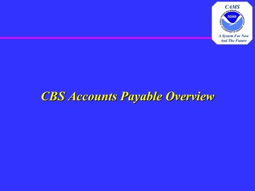 Accounts Payable Overview - NOAA