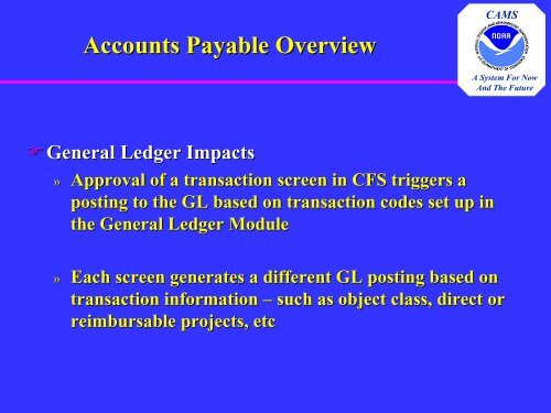 Accounts Payable Overview - NOAA