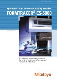 FORMTRACER CS-5000 - Mitutoyo Scandinavia AB