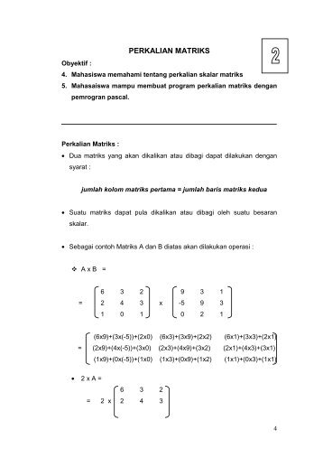 PERKALIAN MATRIKS - iLab