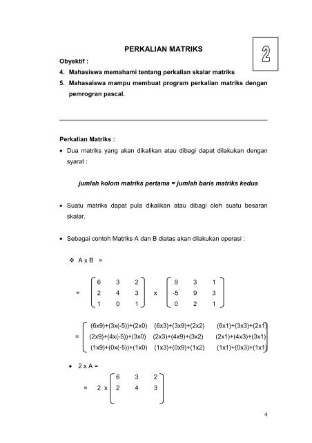 PERKALIAN MATRIKS - iLab