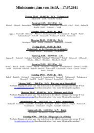 Ministrantenplan vom 16 - Pfarrverband Garching-Engelsberg